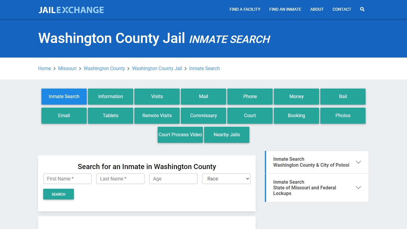 Washington County Jail, MO Inmate Search: Roster & Mugshots - Jail Exchange